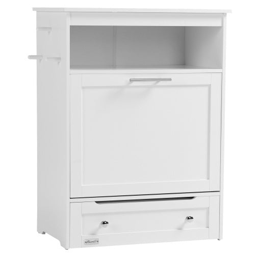 Pet Feeder Station Cabinet with Storage – Raised Dog Bowl Furniture and Food Storage Organizer CJ
