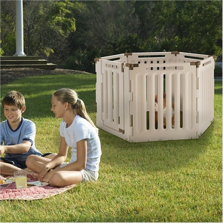 Convertible Indoor Outdoor 6 Panel Pet Playpen Richell