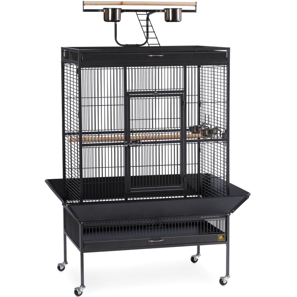 Select Wrought Iron Play Top Parrot Cage - Coco Brown Prevue Pet Products