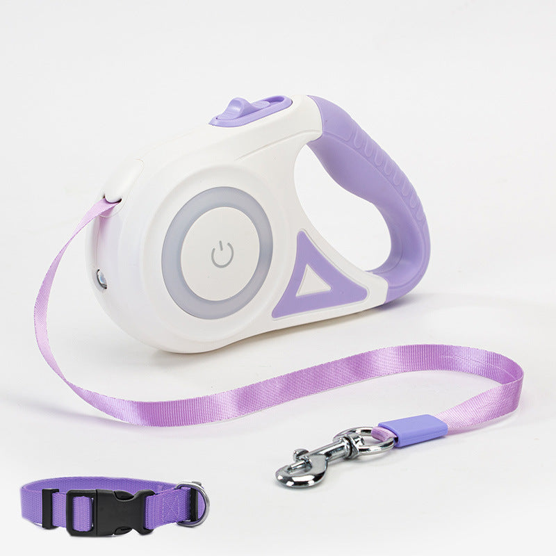 Retractable Dog Leash with One-Button Brake | Automatic Telescopic Pet Leash for Small to Large Dogs CJ