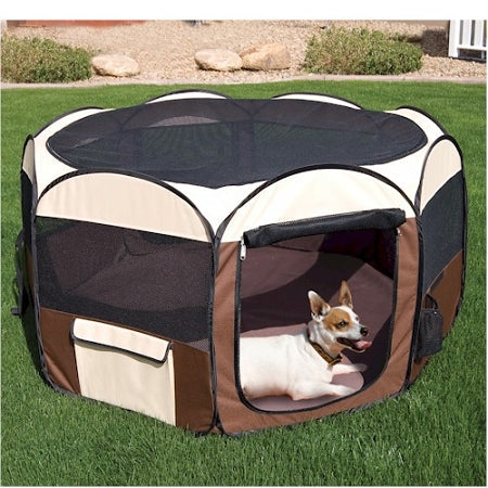 Deluxe Pop Up Pet Pen - Medium Lazy Lizzard Pet Supplies