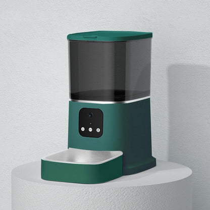 Smart Automatic Pet Feeder with WiFi App Control – 6L Timed Food Dispenser with Voice Recorder CJ