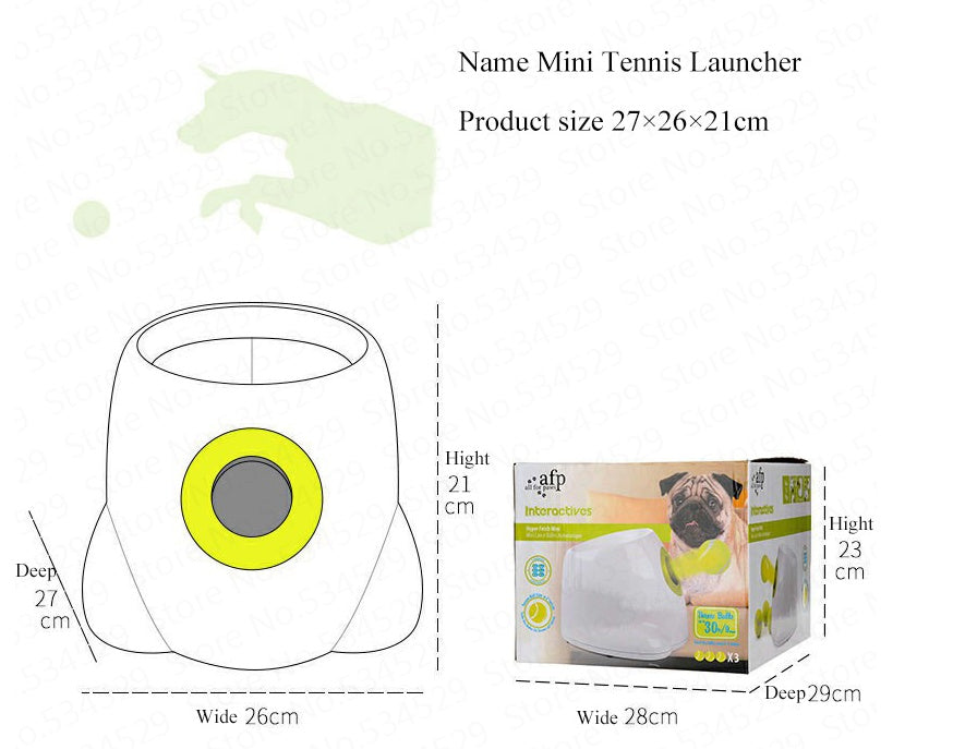 Automatic Dog Ball Launcher – Interactive Tennis Ball Thrower CJ