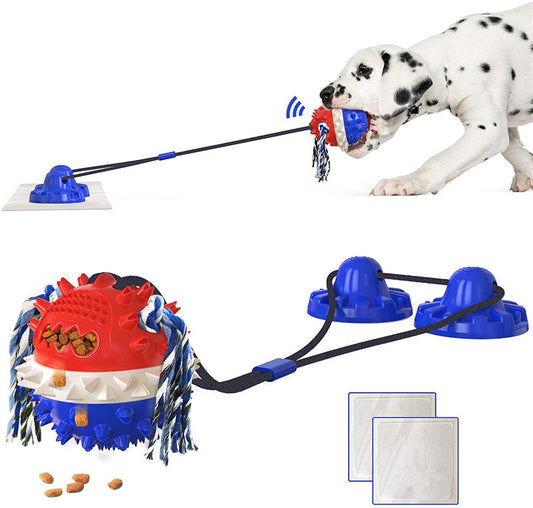 Aggressive Chew Dog Toy with Suction Cup – Indestructible Interactive Dog Toy for Large Dogs CJ