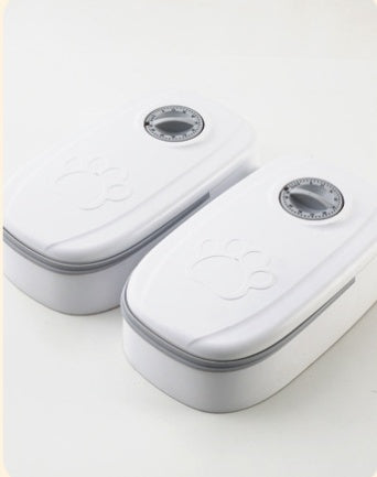 Automatic Pet Feeder & Water Dispenser – Gravity Smart Food Feeder with Stainless Steel Bowl CJ