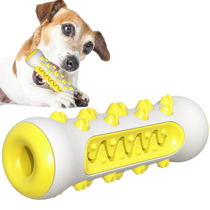 Dog Squeaky Toy for Aggressive Chewers – Nearly Indestructible Rubber Toothbrush Chew Toy CJ
