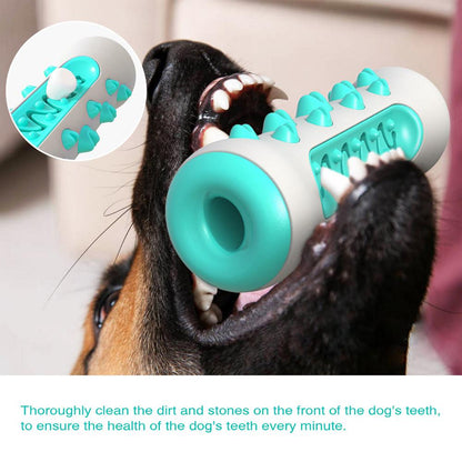 Dog Squeaky Toy for Aggressive Chewers – Nearly Indestructible Rubber Toothbrush Chew Toy CJ