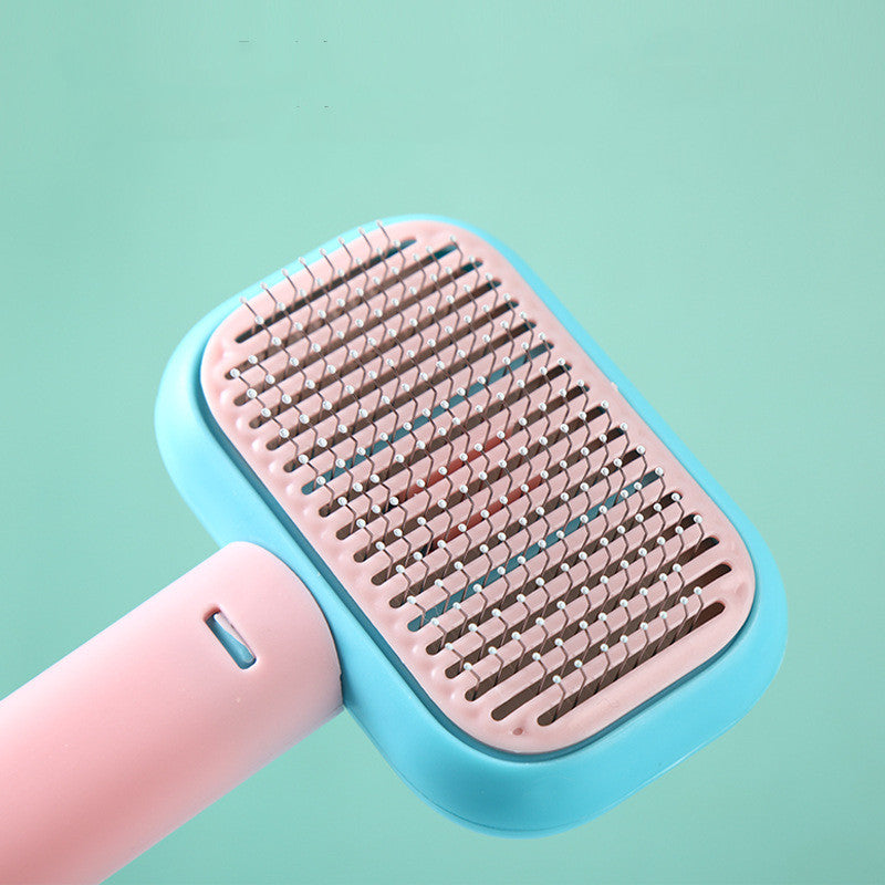 New Pet Cat Dog Hair Brush Hair Massage Comb Open-Knot Brush Grooming Cleaning Tool Stainless Steel Comb CJ