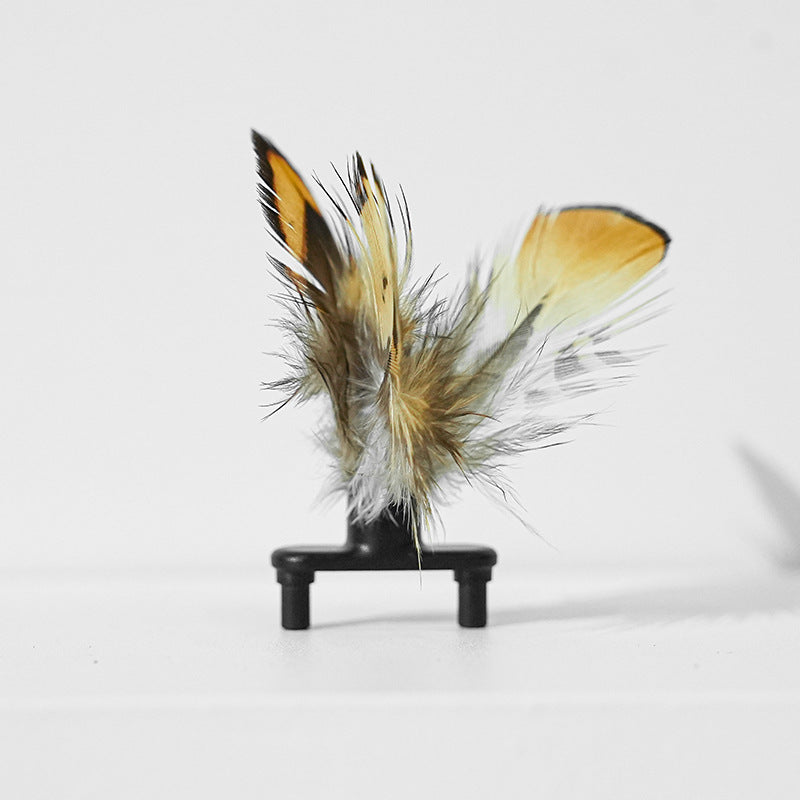 Electric Cat Car Toy – Self-Moving Cat Toy Bee with Feather Teaser CJ