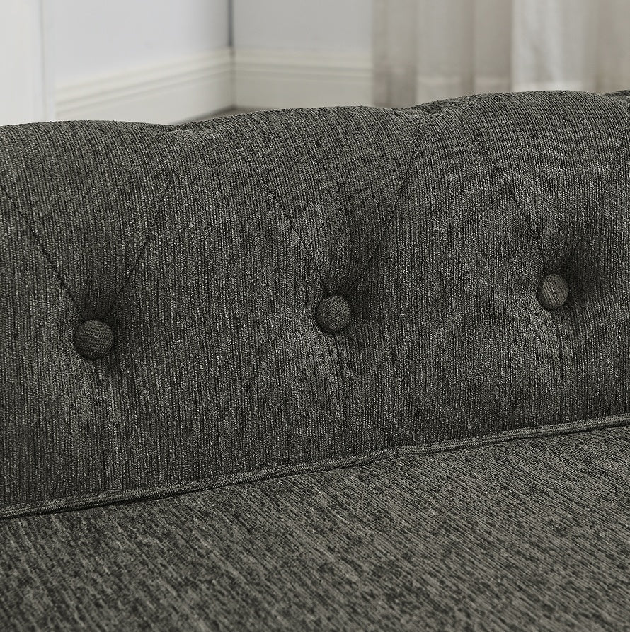 Dark Gray Rectangular Dog Sofa – Raised Large Dog Pet Couch CJ