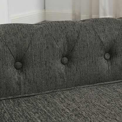 Dark Gray Rectangular Dog Sofa – Raised Large Dog Pet Couch CJ