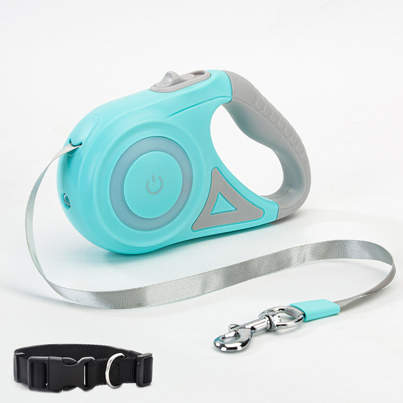 Retractable Dog Leash with One-Button Brake | Automatic Telescopic Pet Leash for Small to Large Dogs CJ