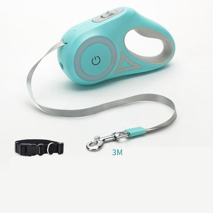 Retractable Dog Leash with One-Button Brake | Automatic Telescopic Pet Leash for Small to Large Dogs CJ