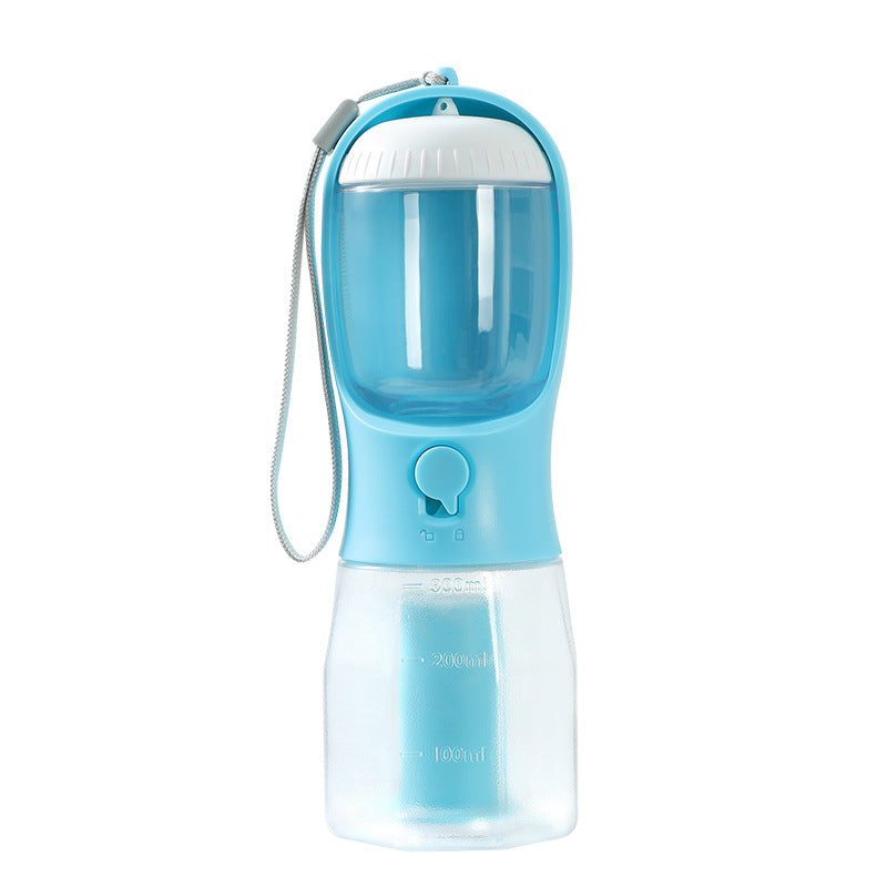 Portable Dog Water Bottle with Food Container and Waste Bag Dispenser | Travel Pet Water Cup CJ