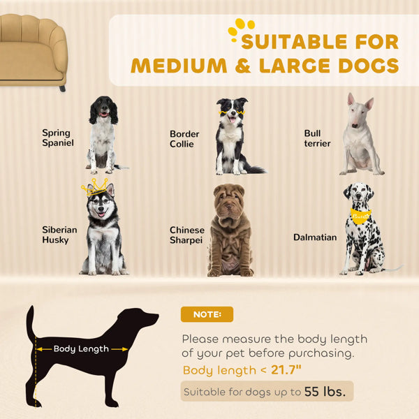 Luxury Dog Sofa Bed – Plush Raised Pet Couch for Small and Medium Dogs CJ