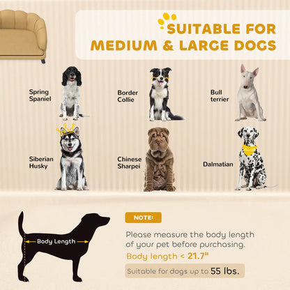 Luxury Dog Sofa Bed – Plush Raised Pet Couch for Small and Medium Dogs CJ