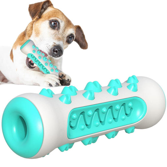 Dog Squeaky Toy for Aggressive Chewers – Nearly Indestructible Rubber Toothbrush Chew Toy CJ