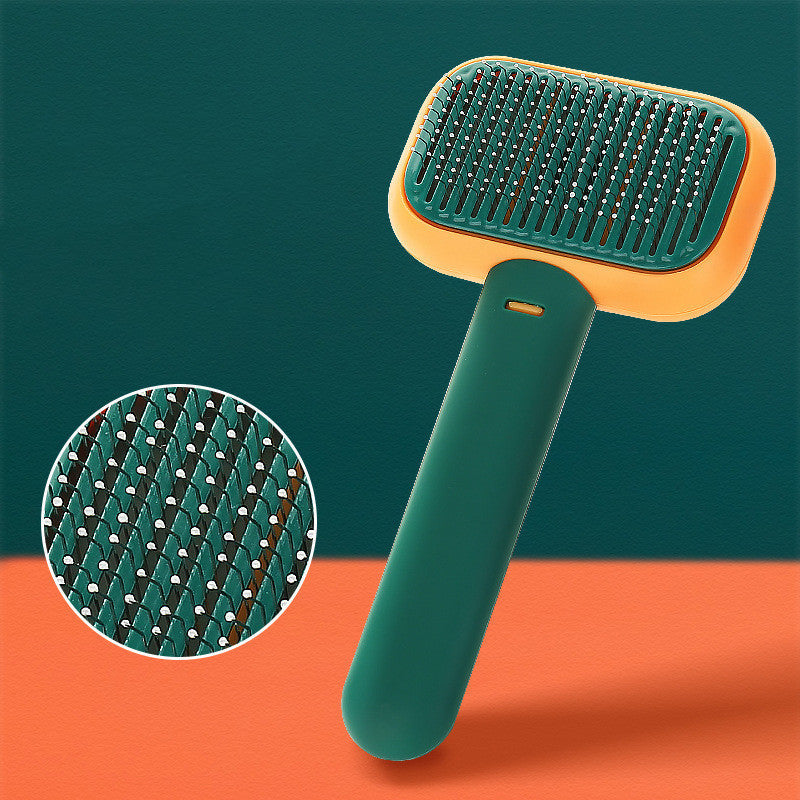 New Pet Cat Dog Hair Brush Hair Massage Comb Open-Knot Brush Grooming Cleaning Tool Stainless Steel Comb CJ