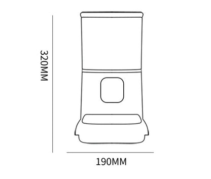Smart Automatic Pet Feeder with WiFi App Control – 6L Timed Food Dispenser with Voice Recorder CJ