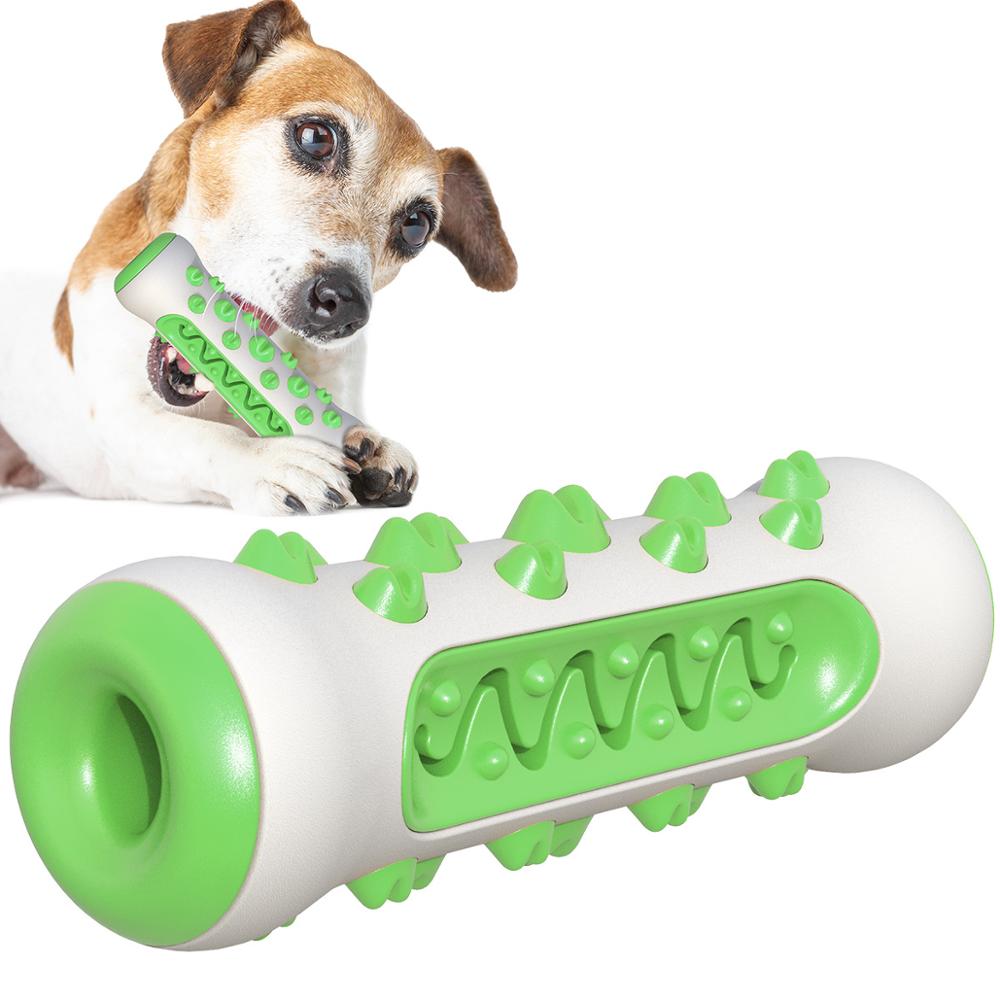Dog Squeaky Toy for Aggressive Chewers – Nearly Indestructible Rubber Toothbrush Chew Toy CJ