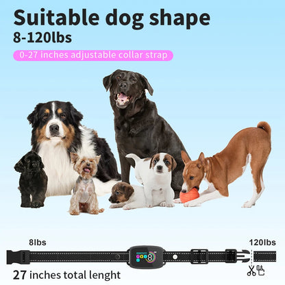 Smart Anti Bark Dog Collar – Rechargeable Bark Control with AI Detection and Waterproof Design CJ