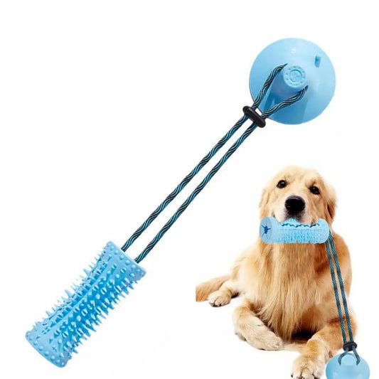 Dog Chew Ball Toy for Aggressive Chewers – Suction Cup Tug & Treat Dispensing Puzzle Toy CJ