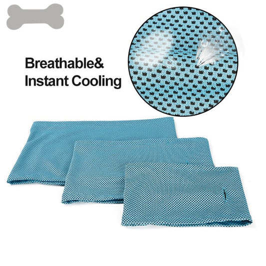 New Instant Cooling Pet Bandana Dog Scarf Summer Cooling Towel Wrap Dog Collar Lazy Lizzard Pet Supplies
