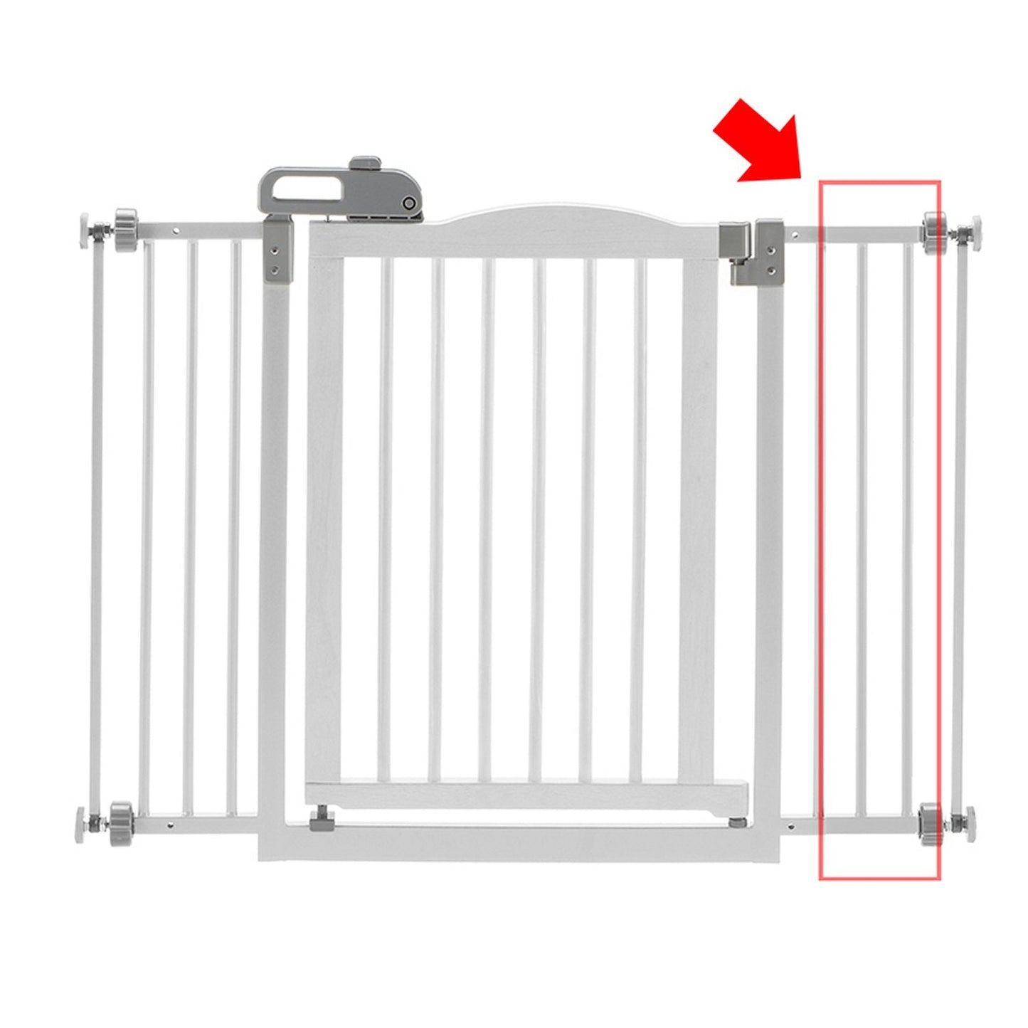 One-Touch Gate II Extension in White Richell