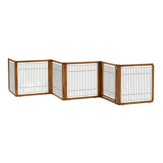 Richell Convertible Elite 6 Panel Pet Gate - Autumn Matte Richell