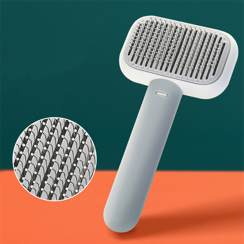 New Pet Cat Dog Hair Brush Hair Massage Comb Open-Knot Brush Grooming Cleaning Tool Stainless Steel Comb CJ