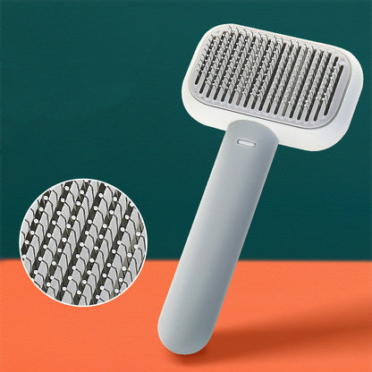 New Pet Cat Dog Hair Brush Hair Massage Comb Open-Knot Brush Grooming Cleaning Tool Stainless Steel Comb CJ