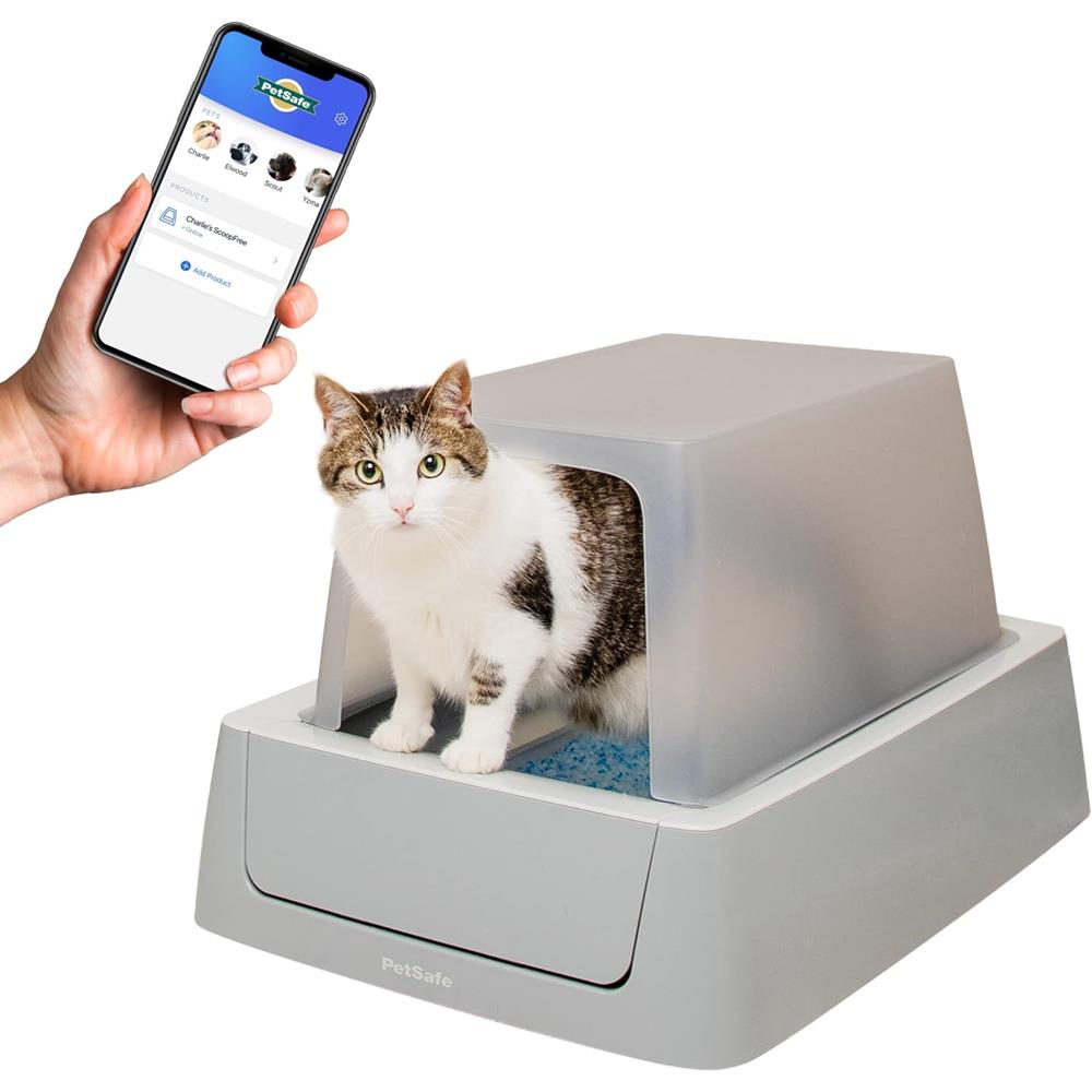 PetSafe ScoopFree Crystal Smart Front-Entry Self-Cleaning Litter Box PetSafe