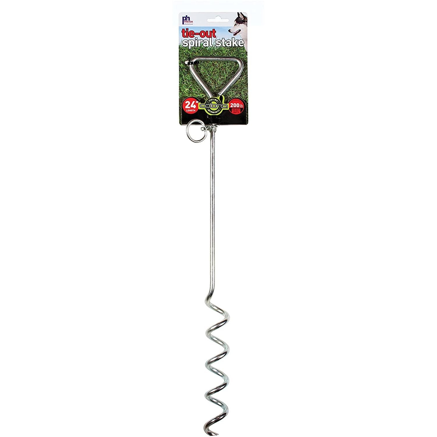 Prevue Pet Products 24 Inch Spiral Tie-Out Stake Heavy Duty Prevue Pet Products