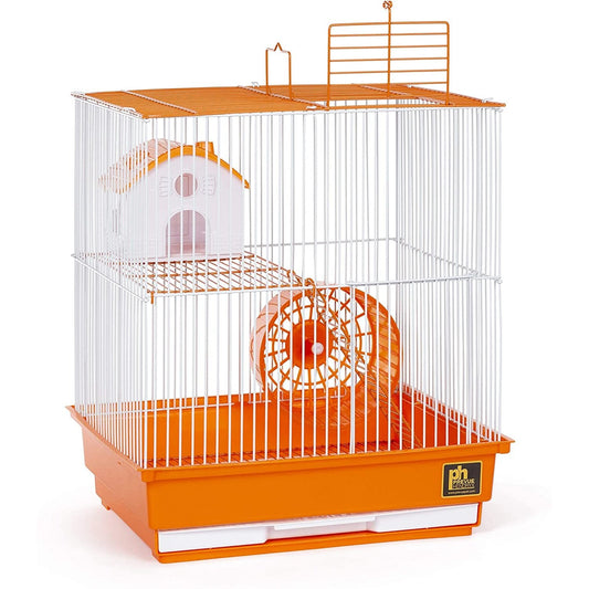 Prevue Pet Products Two Story Hamster Cage - Orange PetSafe