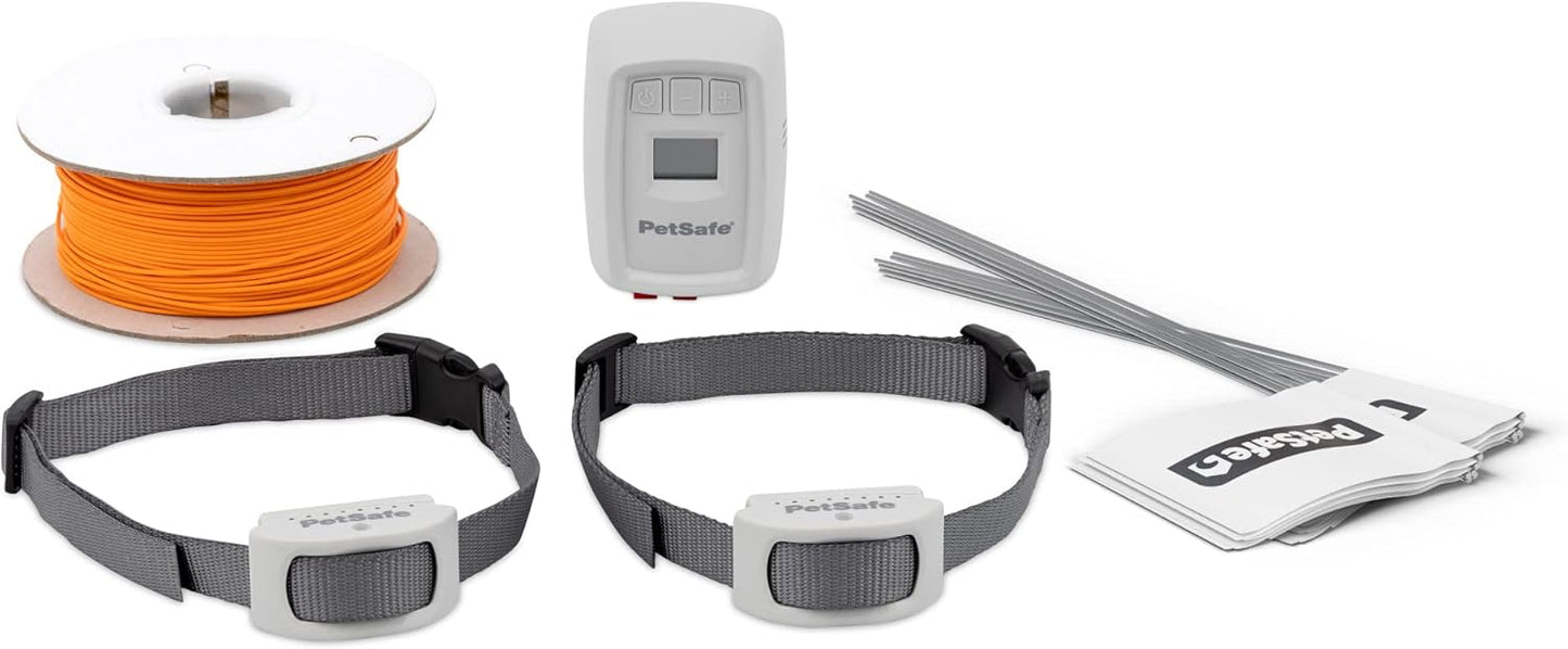 PetSafe Classic In-Ground Fence for Dogs and Cats - Includes TWO Waterproof Collars Lazy Lizzard Pet Supplies