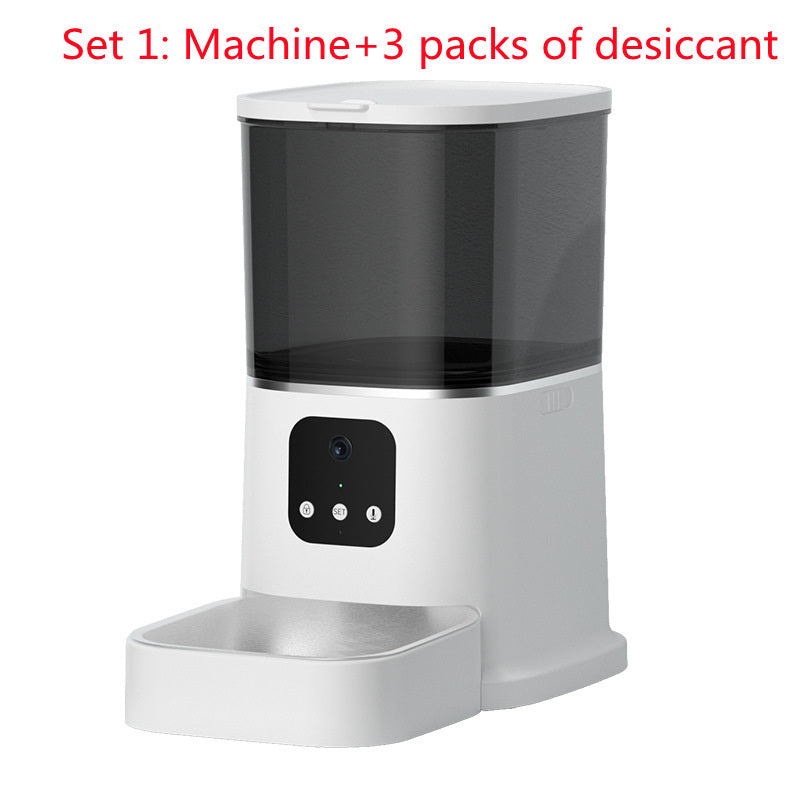 Smart Automatic Pet Feeder with WiFi App Control – 6L Timed Food Dispenser with Voice Recorder CJ