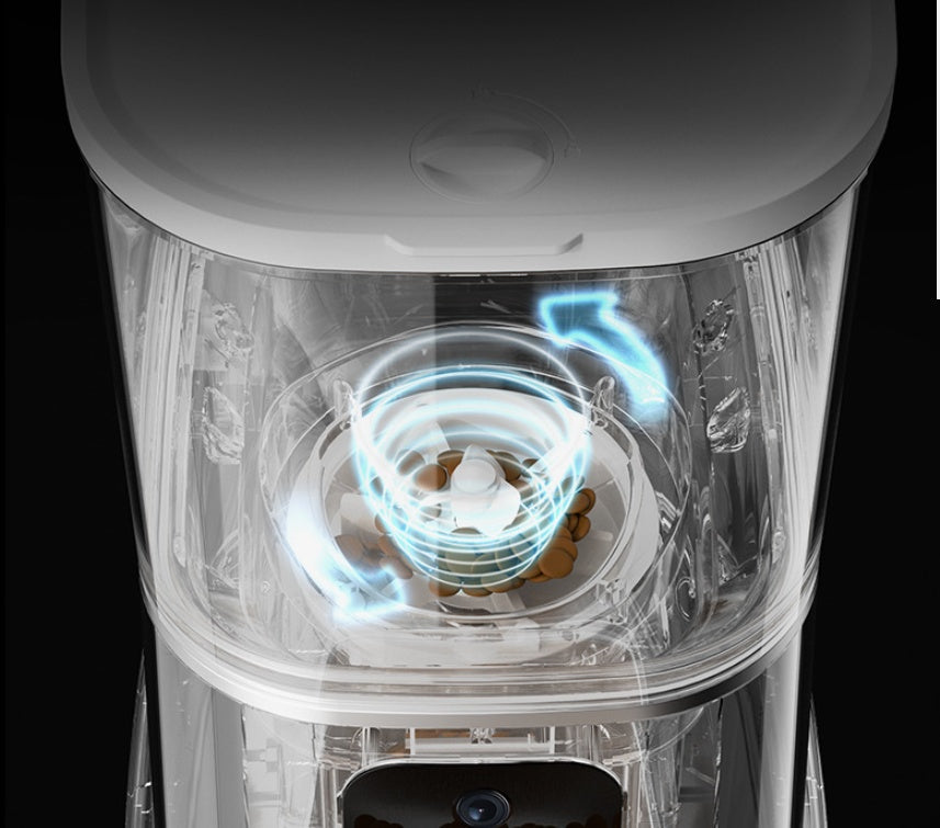 Smart Automatic Pet Feeder with WiFi App Control – 6L Timed Food Dispenser with Voice Recorder CJ