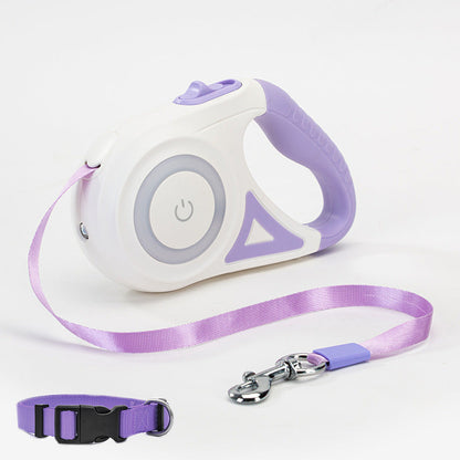 Retractable Dog Leash with One-Button Brake | Automatic Telescopic Pet Leash for Small to Large Dogs CJ