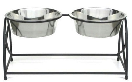 Butterfly Double Elevated Dog Feeder - Small PetsStop