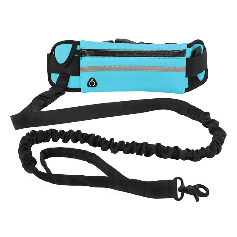 Hands-Free Dog Leash with Waist Belt – Shock Absorbing Bungee Leash for Large Dogs CJ