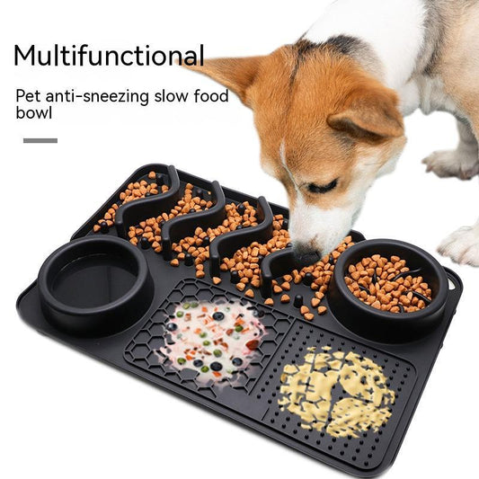 Dog Slow Feeder Licking Mat – Silicone Lick Pad for Slower Eating and Dental Support CJ