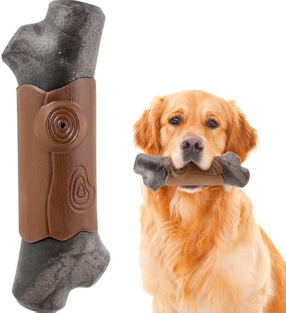 Tough Dog Toy for Aggressive Chewers – Indestructible Nylon Chew Toy with Bacon Flavor CJ
