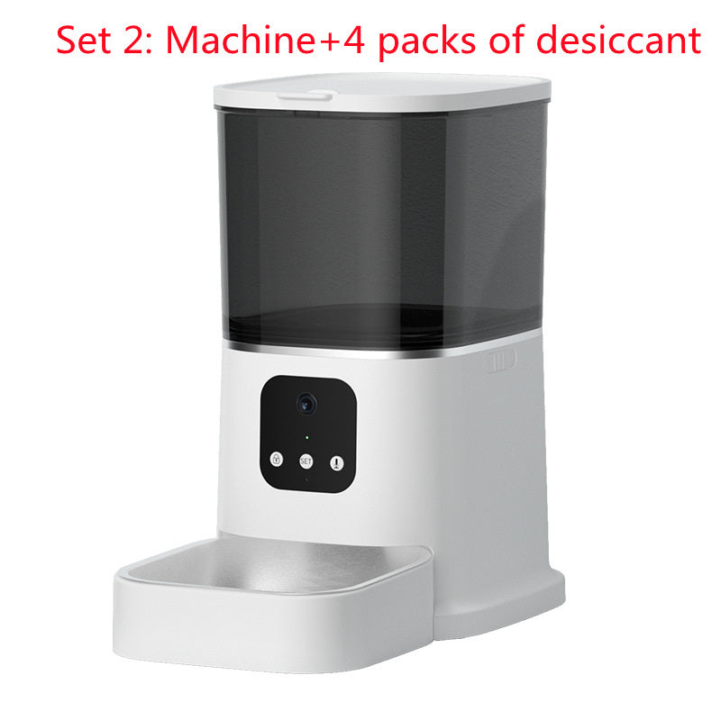 Smart Automatic Pet Feeder with WiFi App Control – 6L Timed Food Dispenser with Voice Recorder CJ