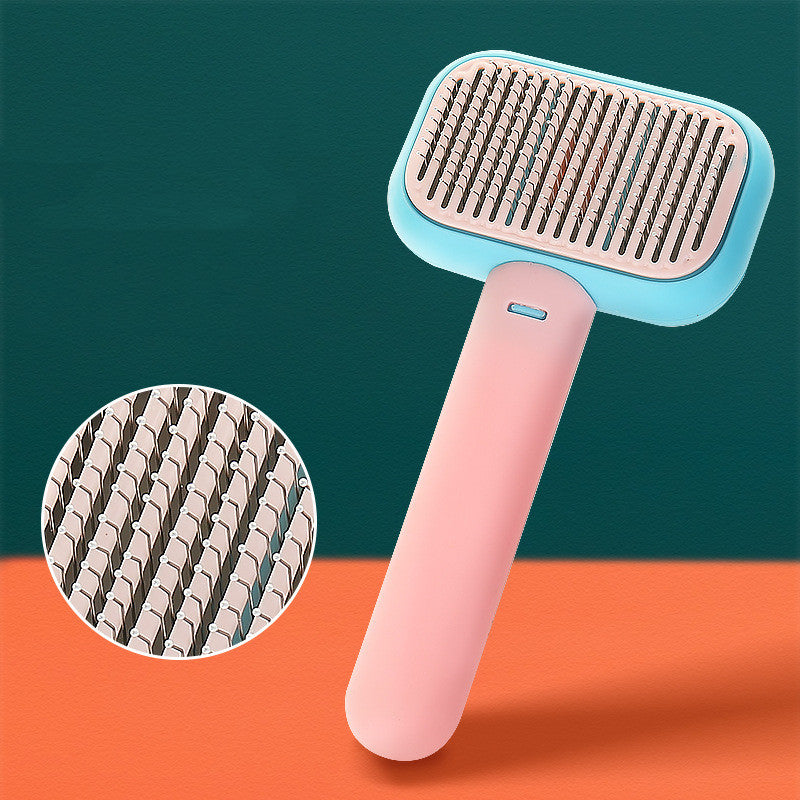 New Pet Cat Dog Hair Brush Hair Massage Comb Open-Knot Brush Grooming Cleaning Tool Stainless Steel Comb CJ