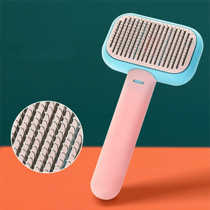 New Pet Cat Dog Hair Brush Hair Massage Comb Open-Knot Brush Grooming Cleaning Tool Stainless Steel Comb CJ