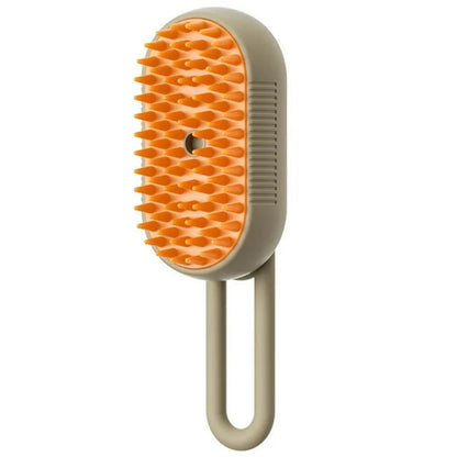 Electric Steam Pet Brush – Self-Cleaning Dog & Cat Grooming Comb with Spray, Deshedding and Massage CJ