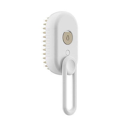 Electric Steam Pet Brush – Self-Cleaning Dog & Cat Grooming Comb with Spray, Deshedding and Massage CJ