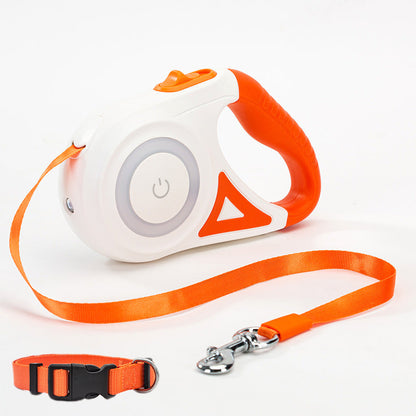 Retractable Dog Leash with One-Button Brake | Automatic Telescopic Pet Leash for Small to Large Dogs CJ