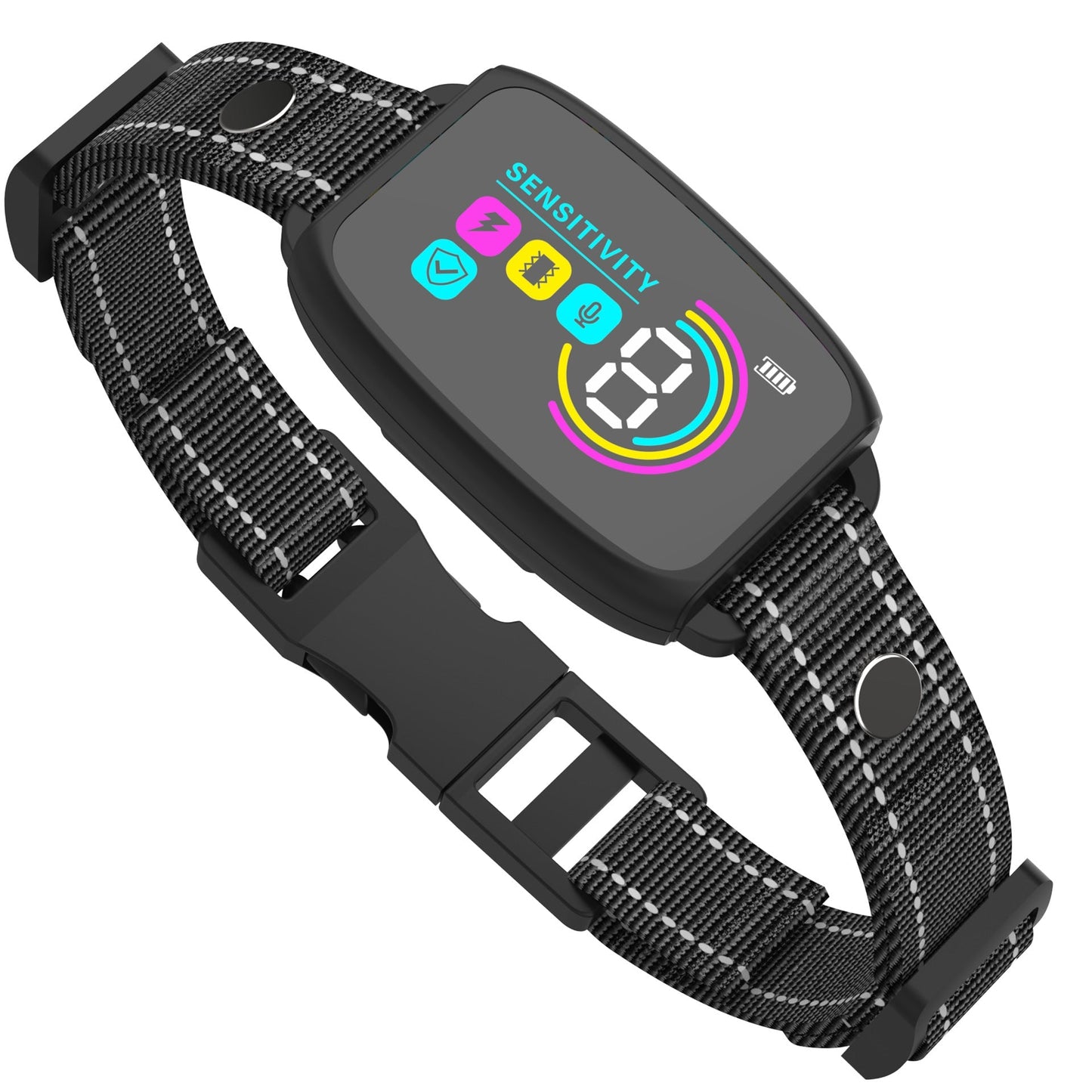 Smart Anti Bark Dog Collar – Rechargeable Bark Control with AI Detection and Waterproof Design CJ