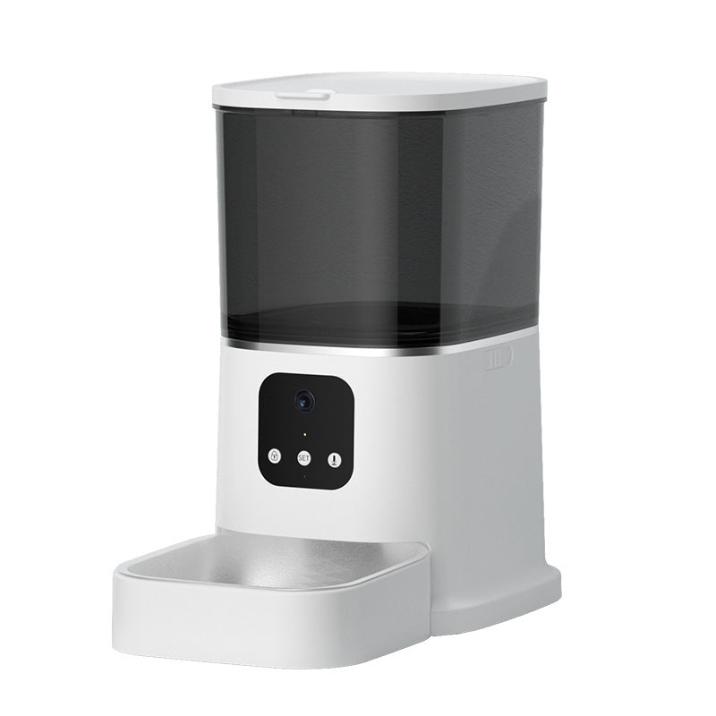 Smart Automatic Pet Feeder with WiFi App Control – 6L Timed Food Dispenser with Voice Recorder CJ